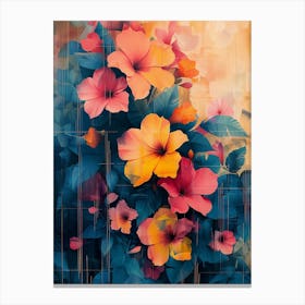 Abstract Flower Painting 2 Canvas Print