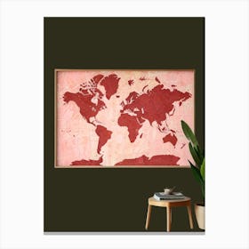 World Map 5 Canvas Print