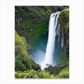 Kaihūrāngu Falls, New Zealand Majestic, Beautiful & Classic (1) Canvas Print