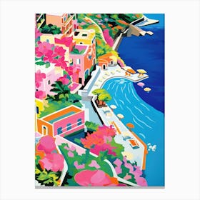 Amalfi Coast, Italy Colourful View 8 Canvas Print