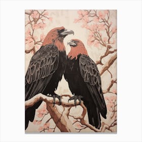 Art Nouveau Birds Poster Vulture 2 Canvas Print