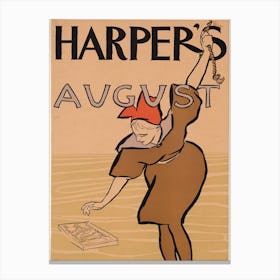 Harper's August, Edward Penfield 2 Canvas Print