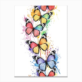 Butterfly Splatter Canvas Print