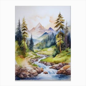 mountain forest landscape.2 Canvas Print