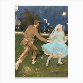 Dancers At Night Canvas Print