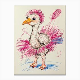 Pink Dove Canvas Print