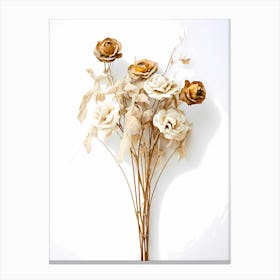 dry flowers bouquet Canvas Print