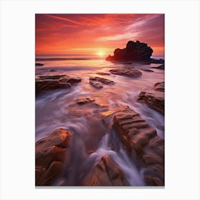 Sunset in California Canvas Print