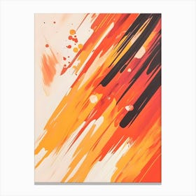 Orange Splatter Canvas Print