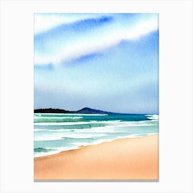 Umina Beach 2, Australia Watercolour Canvas Print