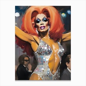 70s NY Drag Queen Canvas Print