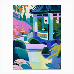 Lan Su Chinese Garden, Usa Abstract Still Life Canvas Print