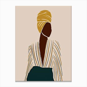 African Woman In Turban 1 Canvas Print