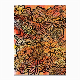 Wildfire Flowers Canvas Print