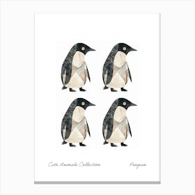 Cute Animals Collection Penguin 2 Canvas Print