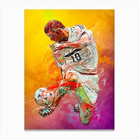 Zinedine Zidane France Canvas Print