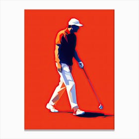 Golf Player Canvas Print