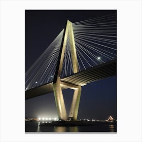 Charleston Bridge At Night Canvas Print