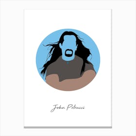 John Petrucci Guitarist Minimalist Canvas Print