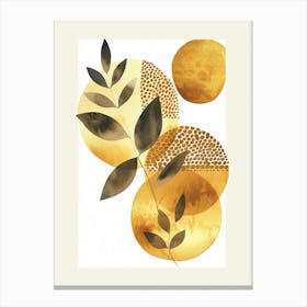 Gold Leaf Print 13 Canvas Print