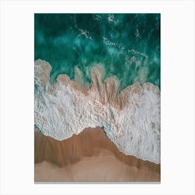 Aerial View Of A Beach 161 Canvas Print