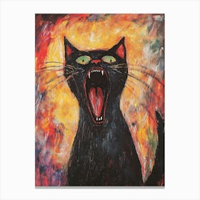 Screaming Cat 8 Canvas Print