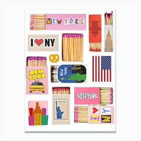 New York Matchboxes Canvas Print