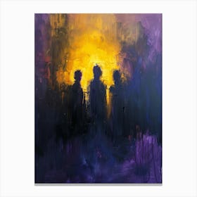 'Three Silhouettes' Canvas Print