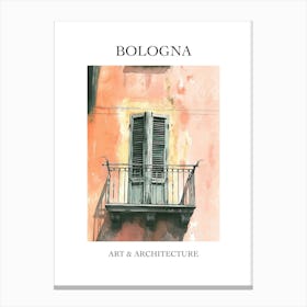 Bologna Travel And Architecture Poster 3 Canvas Print