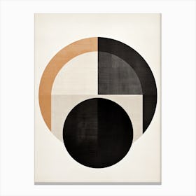 Luebeck Linearity, Geometric Bauhaus Canvas Print