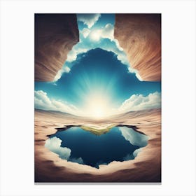 Upside Down World Canvas Print