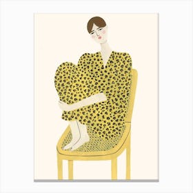 Girl In Leo Dress Canvas Print