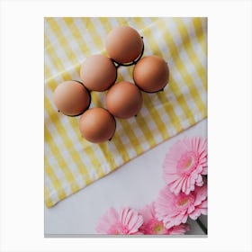 Eggs On A Table 7 Canvas Print