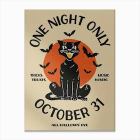 Retro Halloween Canvas Print