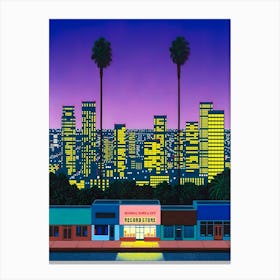 Hiroshi Nagai - City Pop At Night Canvas Print