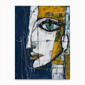 Abstract Of A Woman'S Face 24 Canvas Print