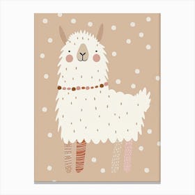 Llama, Nursery Wall Art for Kids Canvas Print