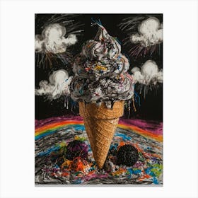 Ice Cream Cone Canvas Print