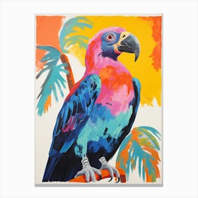 Colourful Bird Painting California Condor 1 Canvas Print