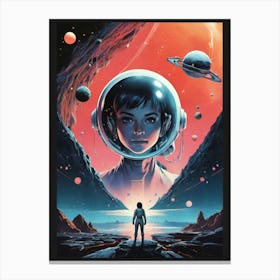 Space Girl 1 Canvas Print