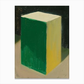 'Green Cube' Canvas Print