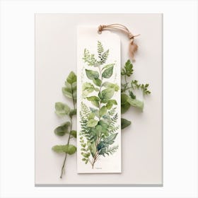 Fern Bookmark Canvas Print