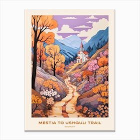 Mestia To Ushguli Trail Gerogia 2 Hike Poster Canvas Print
