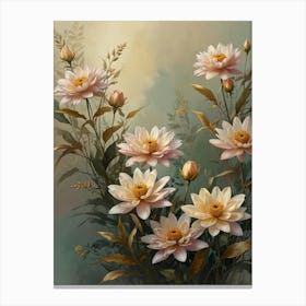 Dahlias 5 Canvas Print