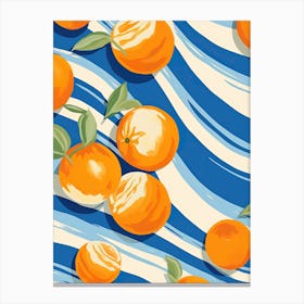 Apricots Fruit Summer Illustration 1 Canvas Print