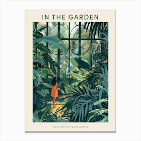 In The Garden Poster Royal Palace Of Laeken Gardens Belgium 2 Canvas Print