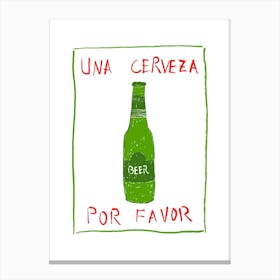 Beer Art Print Canvas Print