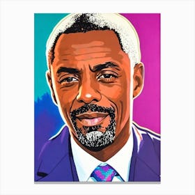 Idris Elba Pop Movies Art Movies Canvas Print