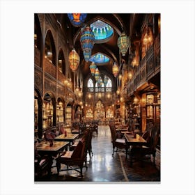 Grand Bazaar Kapal Pixel Art 2 Canvas Print