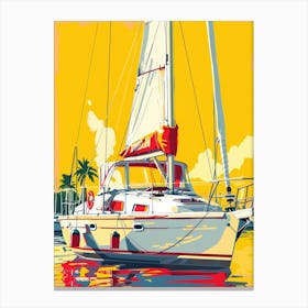 Sailboat Painting Canvas Print